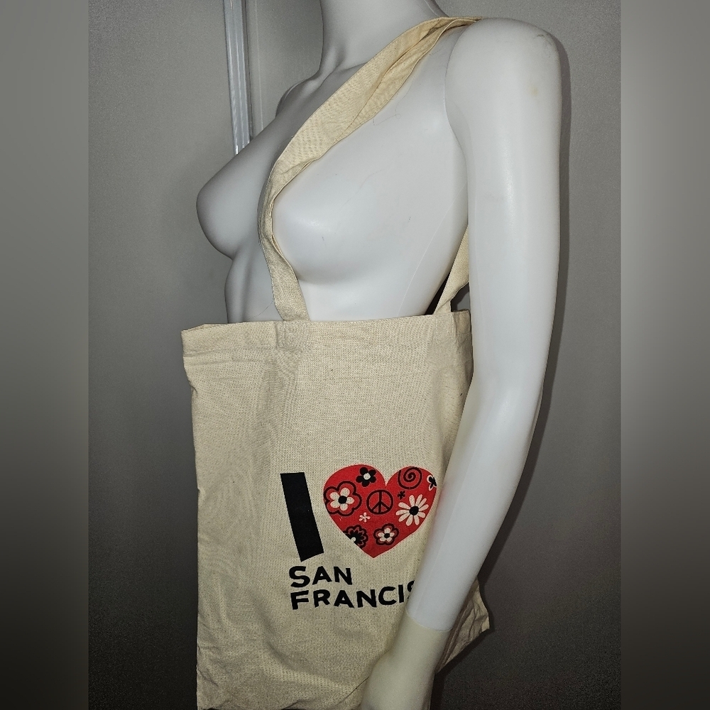 I Love San Francisco Canvas Tote Bag Unisec